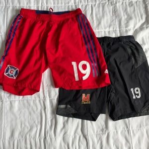 First team game used soccer shorts